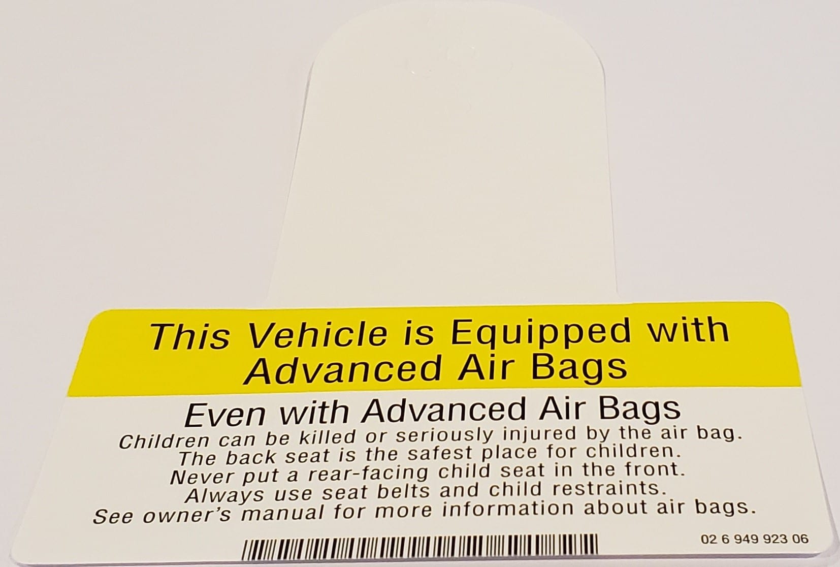 thermal direct airbag label latitude applied technologies